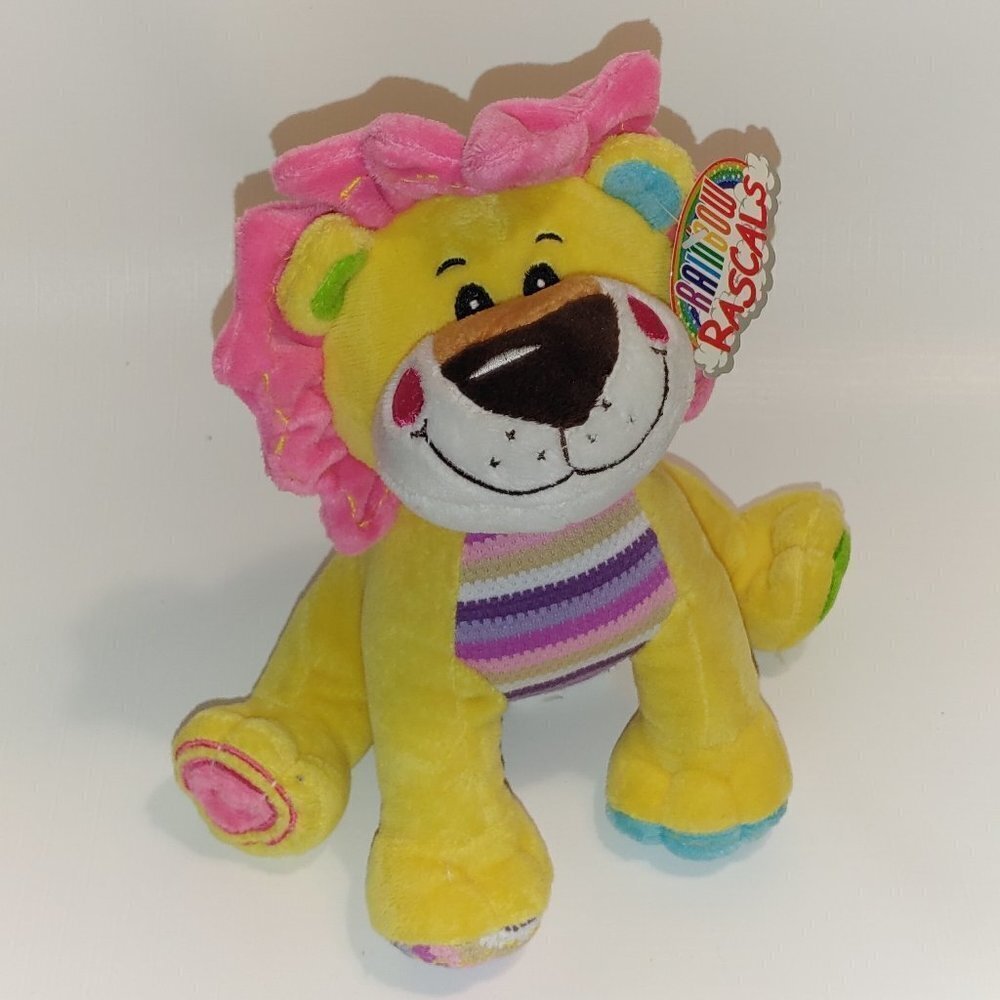 CUTE RAINBOW RASCALS Lion Plush NWT